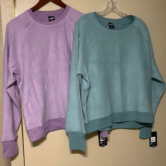 Avia Tops - 2/$15 Woman’s Reverse Fleece Top NWT Size L